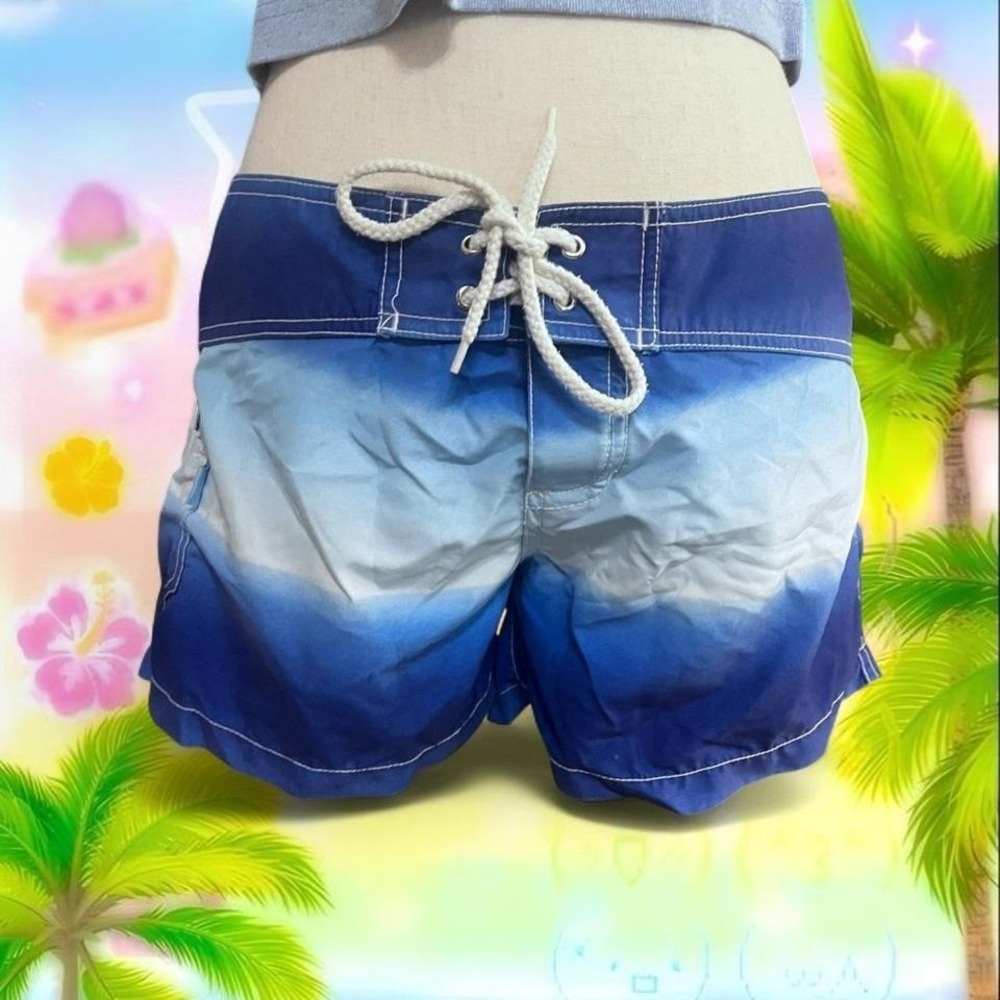 Y2K 2000s Rusty summer board shorts coconut girl key west kitten surf crush